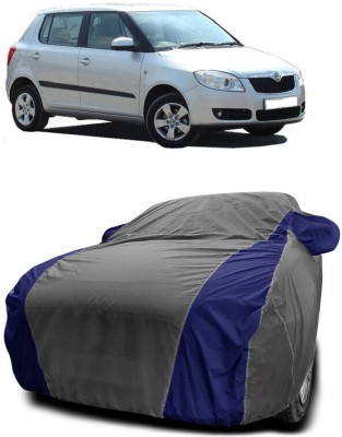 DIGGU Car Cover For Skoda Fabia 1.4 TDI (With Mirror Pockets)(Grey, Blue)