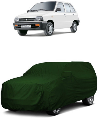 ANTOFY Car Cover For Maruti 800 DUO AC LPG (With Mirror Pockets)(Green)