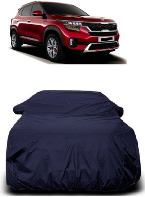 Autoprime Car Cover For Kia Seltos HTK Plus 1.5 Diesel (With Mirror Pockets)(Blue)