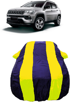 Wegather Car Cover For Jeep Compass 1.4 Limited Petrol (With Mirror Pockets)(Yellow)