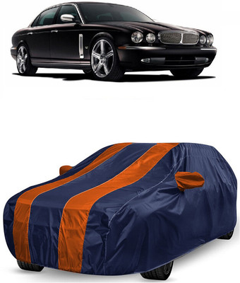 ANTOFY Car Cover For Jaguar Super V8 (With Mirror Pockets)(Orange, Blue)