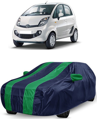 ANTOFY Car Cover For Tata Nano XM (With Mirror Pockets)(Green, Blue)