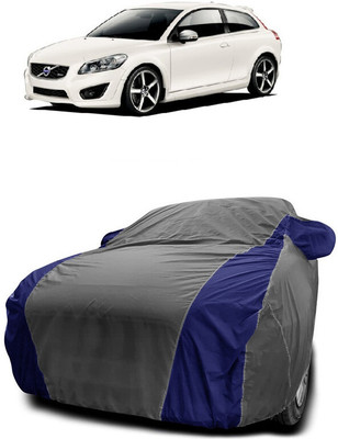 SUGASHRI Car Cover For Volvo C30 R (With Mirror Pockets)(Grey, Blue)