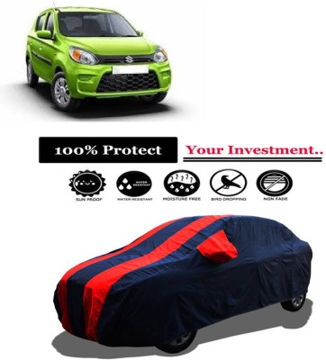 Amexride Car Cover For Maruti Suzuki Alto 800 STD Opt Petrol (With Mirror Pockets)(Red)