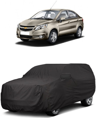 ANTOFY Car Cover For Chevrolet Sail Sedan (With Mirror Pockets)(Grey)