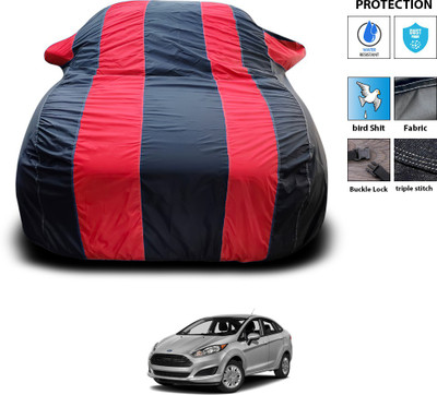 PAGORA Car Cover For Ford Fiesta Sport (With Mirror Pockets)(Red)
