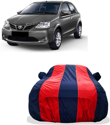 Tricway Car Cover For Toyota Etios Liva VXD Limited Edition Diesel (With Mirror Pockets)(Red)