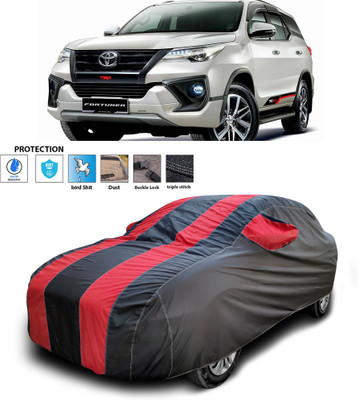 PAGORA Car Cover For Toyota New Fortuner (With Mirror Pockets)(Red)