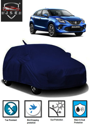 J S R Car Cover For Maruti Suzuki Baleno (With Mirror Pockets)(Blue)