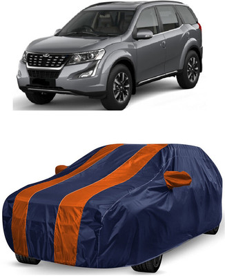 ANTOFY Car Cover For Mahindra XUV500 W3 Diesel (With Mirror Pockets)(Orange, Blue)