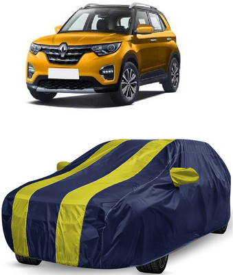 ANTOFY Car Cover For Renault HBC (With Mirror Pockets)(Yellow, Blue)