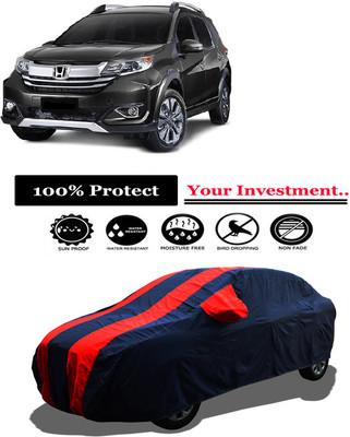 Amexride Car Cover For Honda BRV i-DTEC V MT Diesel (With Mirror Pockets)(Red)