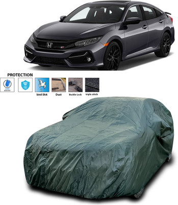 PAGORA Car Cover For Honda Civic (With Mirror Pockets)(Green)