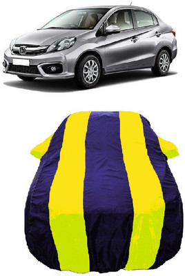 Wegather Car Cover For Honda Amaze SX i-VTEC (With Mirror Pockets)(Yellow)