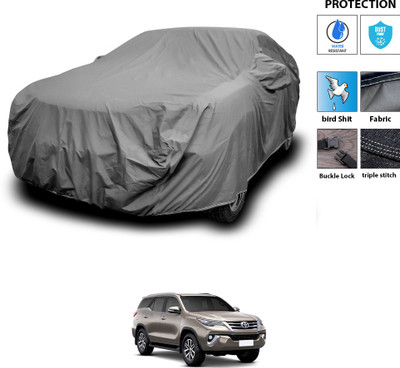 PAGORA Car Cover For Toyota Fortuner (With Mirror Pockets)(Grey)