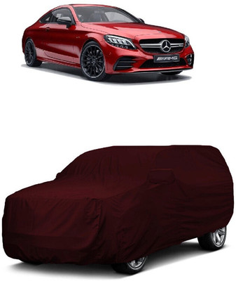ANTOFY Car Cover For Mercedes Benz C-Class Coupe C43 AMG Petrol (With Mirror Pockets)(Maroon)