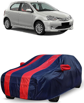 ANTOFY Car Cover For Toyota Etios Liva GD (With Mirror Pockets)(Red, Blue)