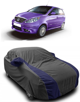 ANTOFY Car Cover For Tata Indica D90 (With Mirror Pockets)(Grey, Blue)