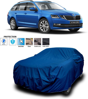 CODOKI Car Cover For Skoda Octavia Combi (With Mirror Pockets)(Blue)
