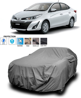 PAGORA Car Cover For Toyota Yaris (With Mirror Pockets)(Grey)
