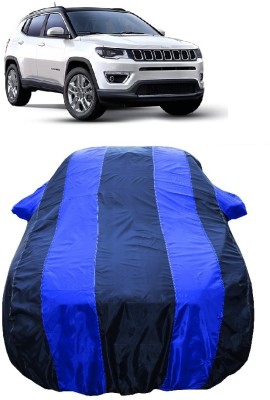 Wegather Car Cover For Jeep Compass 2.0 Limited Plus AT Diesel (With Mirror Pockets)(Blue)