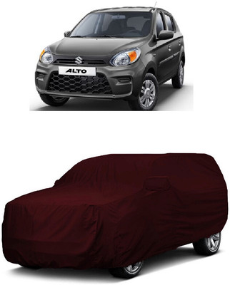 ANTOFY Car Cover For Maruti Suzuki Alto 800 STD (With Mirror Pockets)(Maroon)
