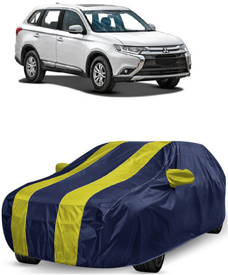 ANTOFY Car Cover For Mitsubishi Outlander SUV (With Mirror Pockets)(Yellow, Blue)
