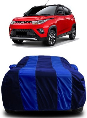 SUGASHRI Car Cover For Mahindra KUV100 mFALCON D75 K2 Plus (With Mirror Pockets)(Blue, Blue)