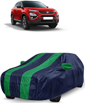 ANTOFY Car Cover For Tata Harrier (With Mirror Pockets)(Green, Blue)