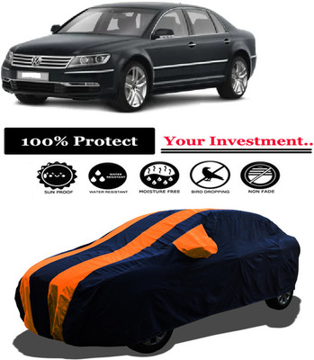 Amexride Car Cover For Volkswagen Phaeton 4.2 V8 4MOTION (With Mirror Pockets)(Orange)