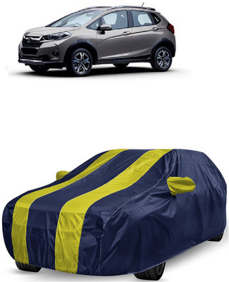 ANTOFY Car Cover For Honda WRV i-DTEC VX (With Mirror Pockets)(Yellow, Blue)