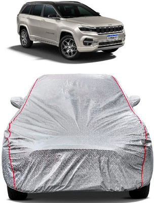 SUGASHRI Car Cover For Jeep Commander (With Mirror Pockets)(Silver)