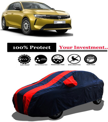 Amexride Car Cover For Opel Astra (With Mirror Pockets)(Red)