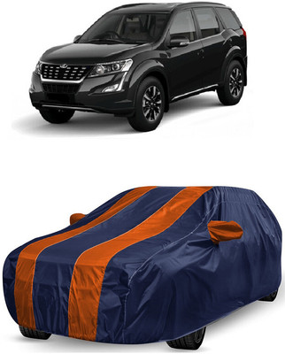 ANTOFY Car Cover For Mahindra XUV500 W11 Option AWD Diesel (With Mirror Pockets)(Orange, Blue)