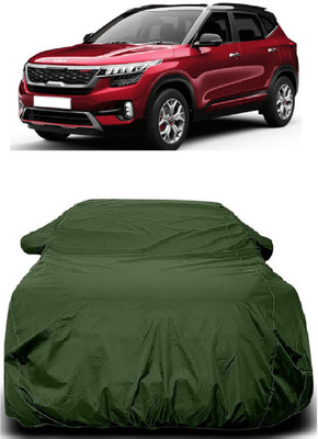 Autoprime Car Cover For Kia Seltos GTK 1.4 (With Mirror Pockets)(Green)