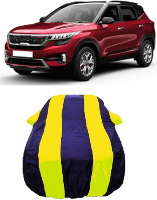Wegather Car Cover For Kia Seltos GTK 1.4 (With Mirror Pockets)(Yellow)