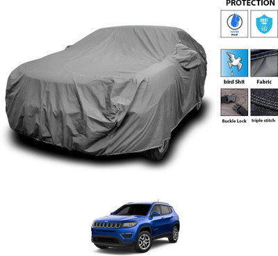 PAGORA Car Cover For Jeep Compass Facelift (With Mirror Pockets)(Grey)