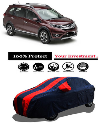 Amexride Car Cover For Honda BRV i-VTEC E MT Petrol (With Mirror Pockets)(Red)