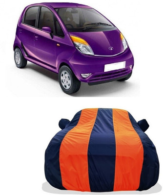 Tricway Car Cover For Tata Nano LX (With Mirror Pockets)(Orange)
