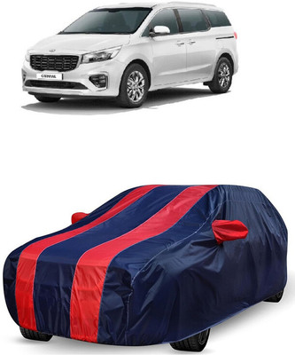 ANTOFY Car Cover For Kia Carnival Premium 8 STR Diesel (With Mirror Pockets)(Red, Blue)