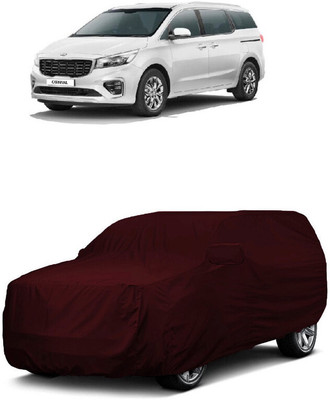 ANTOFY Car Cover For Kia Carnival Premium 8 STR Diesel (With Mirror Pockets)(Maroon)