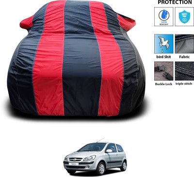 PAGORA Car Cover For Hyundai Getz (With Mirror Pockets)(Red)