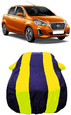 Wegather Car Cover For Datsun Datsun GO Datsun GO A Option Petrol (With Mirror Pockets)(Yellow)