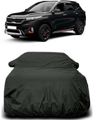 Autoprime Car Cover For Kia Seltos HTX 1.5 (With Mirror Pockets)(Grey)