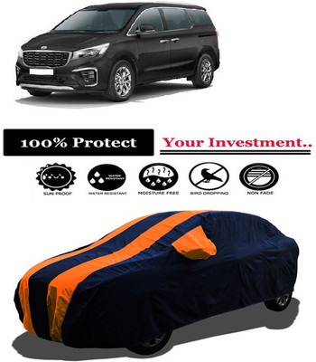 Amexride Car Cover For Kia Carnival Premium Diesel (With Mirror Pockets)(Orange)