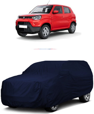ANTOFY Car Cover For Maruti Suzuki S-Presso STD Opt Petrol (With Mirror Pockets)(Blue)