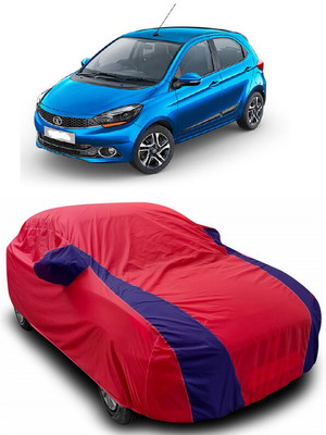 ANTOFY Car Cover For Tata Tiago 1.2 Revotron XT (With Mirror Pockets)(Red, Blue)