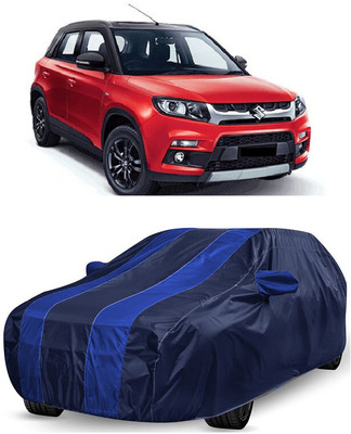 ANTOFY Car Cover For Maruti Suzuki Grand Vitara ZDi (With Mirror Pockets)(Blue, Blue)