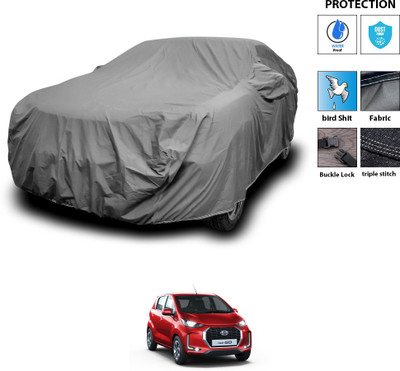 GOSHIV-car and bike accessories Car Cover For Datsun Redi GO AMT 1.0 (With Mirror Pockets)(Grey)