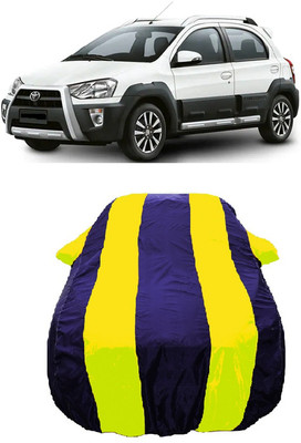 Wegather Car Cover For Toyota Etios Cross 1.2L G (With Mirror Pockets)(Yellow)